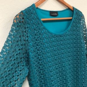 Brittany Black Lacy Blouse